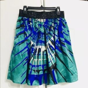 Rampage Green Blue Black Skirt SMALL
